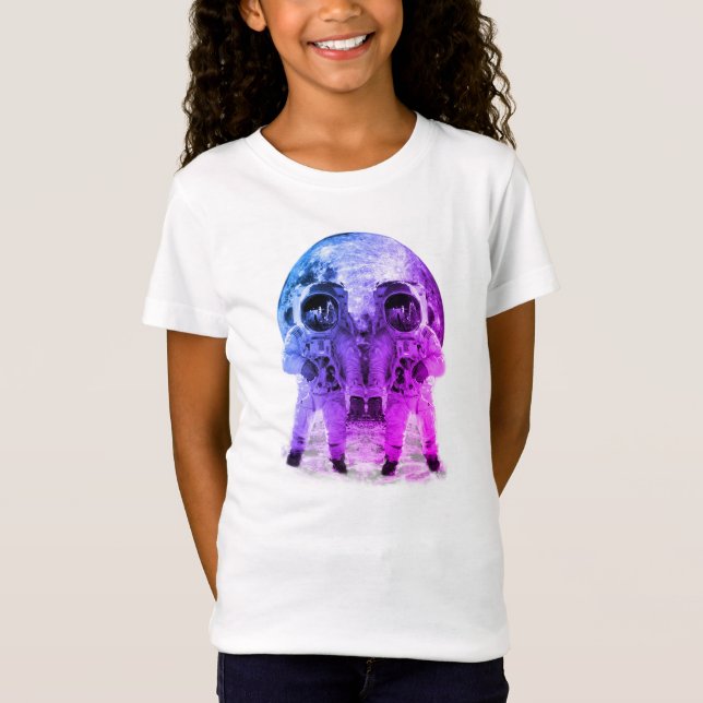 Dödskalle Mån T Shirt (Framsida)