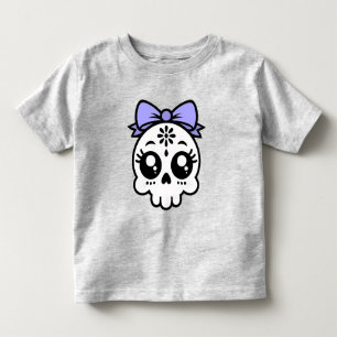 Dödskalle med båge t shirt