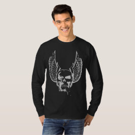 Dödskalle med eteriska vingar t shirt