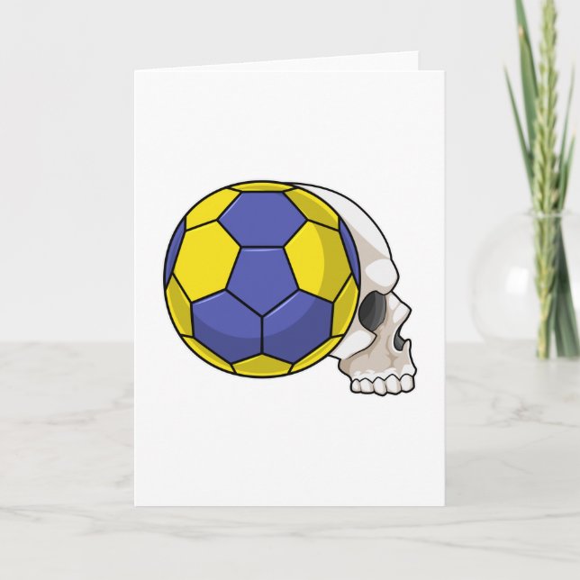 Dödskalle med handbollssport kort (Framsida)