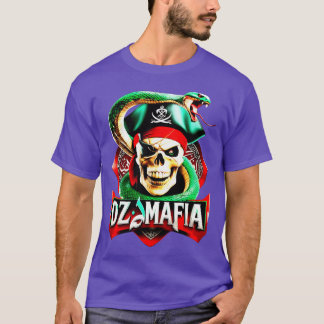 Dödskalle med orm familj t shirt