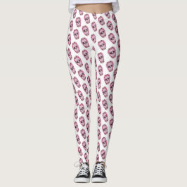 Dödskalle mönster Anpassade Leggings