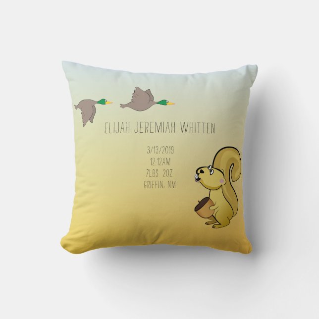 Dödskalle och Anka Baby Kudde (Framsida)