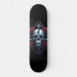 Dödskalle Och Orm Gothic Skateboard