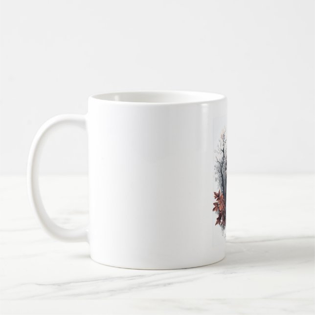 Dödskalle och Ravens profetia Kaffemugg (Vänster)