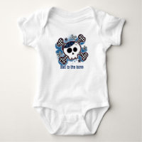 Dödskalle-ruta Baby Personlig Specialbeställd Ones