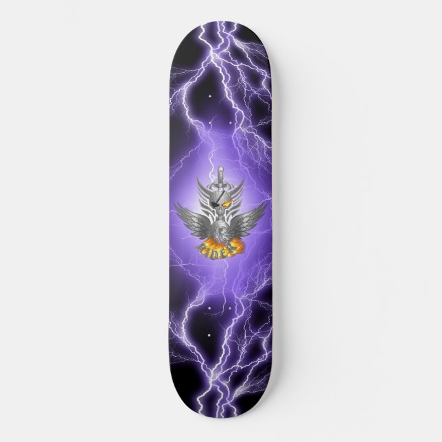 DÖDSKALLE RYTTARE MINI SKATEBOARD BRÄDA 18,5 CM (Framsida)