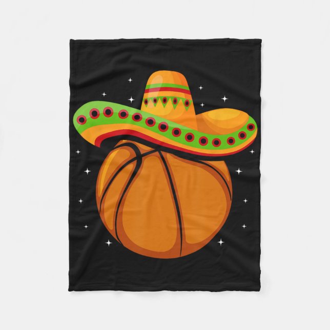 Dödskalle Sombrero Cinco De Mayo Fest Sport Mexika Fleecefilt (Framsidan)