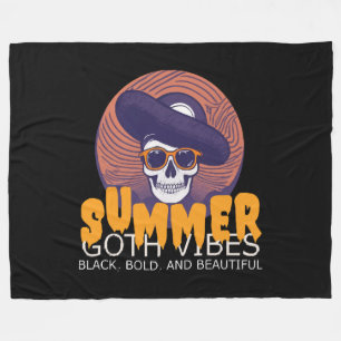 dödskalle sommarhatt fleecefilt