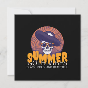 dödskalle sommarhatt inbjudningar
