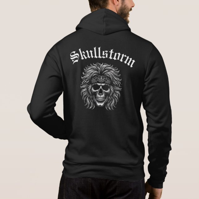 Dödskalle storm t shirt (Baksida)