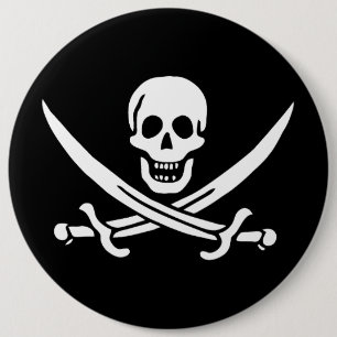 Dödskalle & Svärd Piratflagga av Calico Jack Knapp