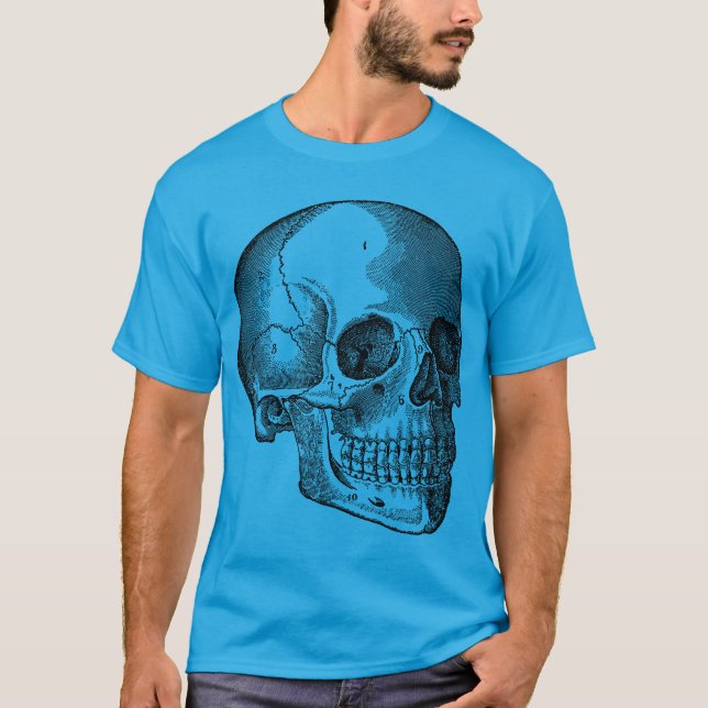Dödskalle - Svart T Shirt (Framsida)