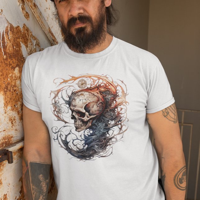 Dödskalle tatuering design t shirt (Skapare uppladdad)