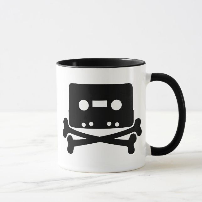 Dödskalle Tejp Mugg (Höger)