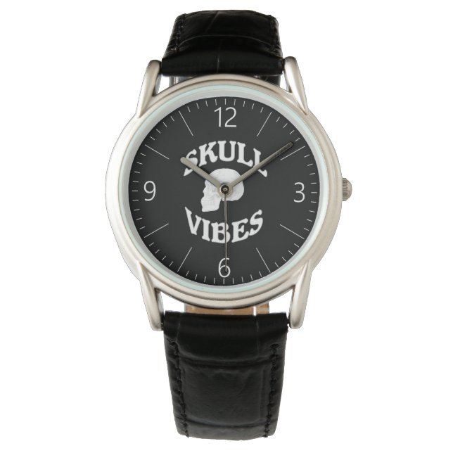 Dödskalle vibbar armbandsur (Framsida)