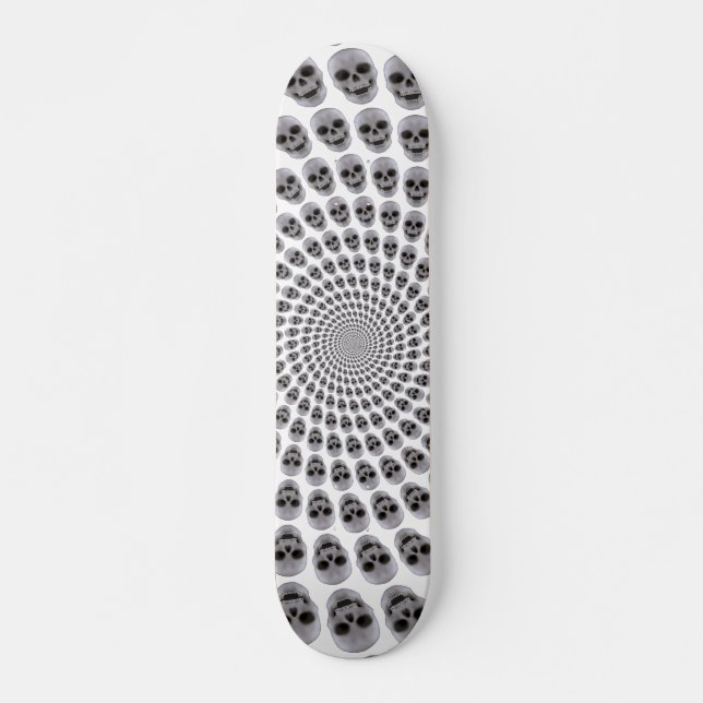 Dödskalle Vortex: Skateboard Bräda 20 Cm (Framsida)