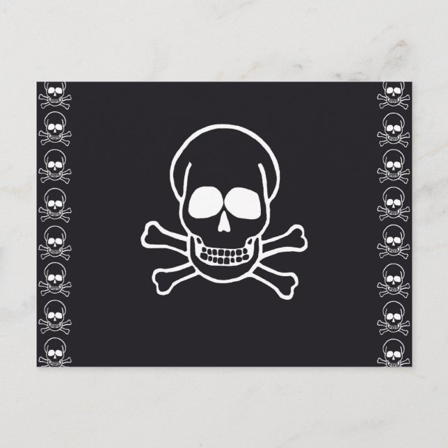 Dödskalle Vykort (Framsida)