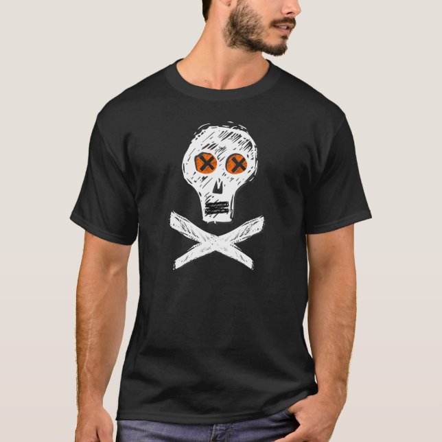 Dödskalle & Xs Tee Shirt (Framsida)