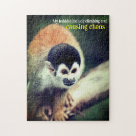 Dödskalleapan i träd pussel