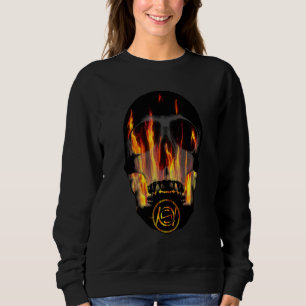 Dödskallebrand Flammor T Shirt