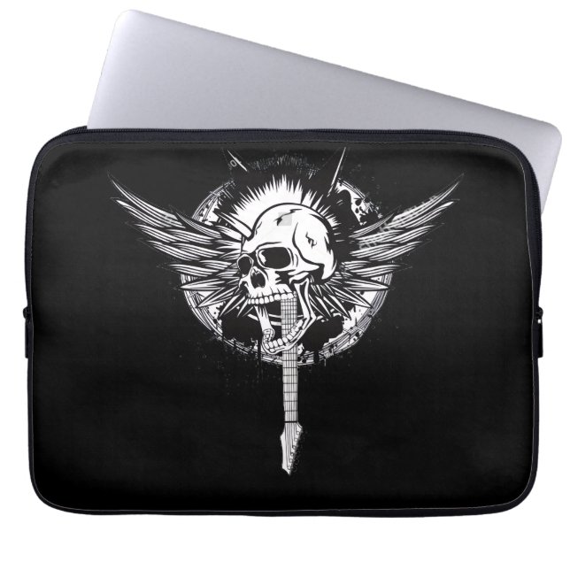 DÖDSKALLEKLIPPA LAPTOP FODRAL (Framsidan)