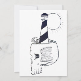 dödskallekonst julkort