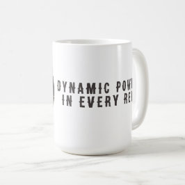 Dödskallemotiv i en monokrom palett kaffemugg