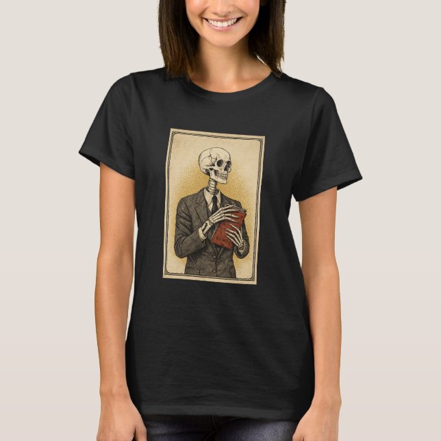 Dödskalleporträtt T Shirt (Framsida)