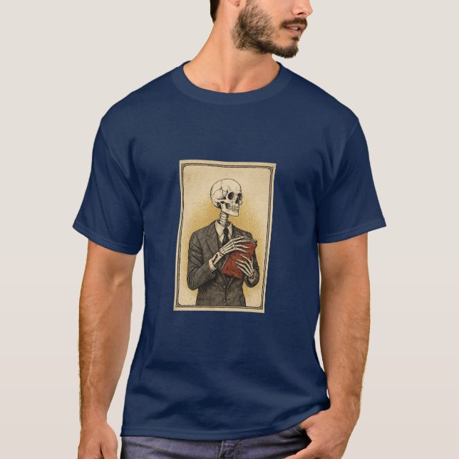 Dödskalleporträtt T Shirt (Framsida)