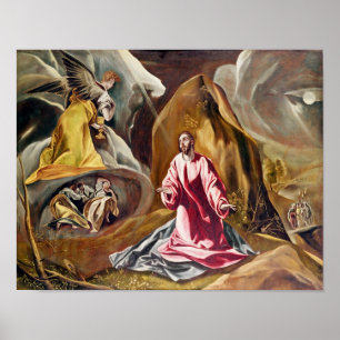 Dödskamp i trädgården av Gethsemane, c.1590 Poster