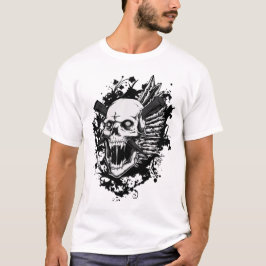 Dödskrigarens T-shirt Gotisk Skelett Tröja