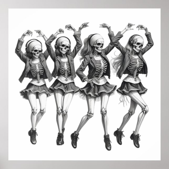 Dödskvinnor Dance Poster (Framsidan)