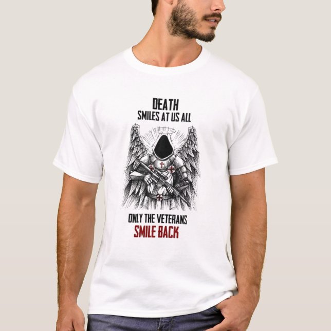Dödsleenden vid oss alla bara veteranerna Smile Ba T Shirt (Framsida)