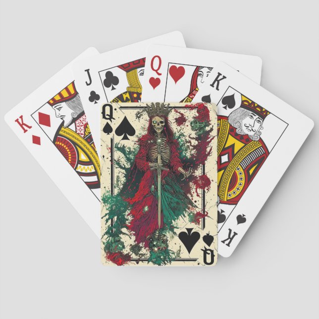 Dödslekens drottning casinokort (Baksidan)
