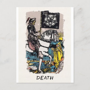 Dödsmajor Arcana Rider-Waite-Smith Tarot Card in Vykort