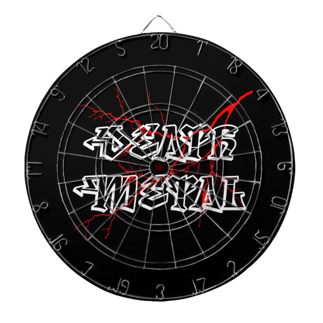 Dödsmärke metall darttavla (Framsidan)