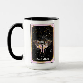 Dödsmomentet Tarot Card Måne Rosa Celestial Mugg