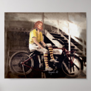Dödsmotorcykelkvinnans vägg poster