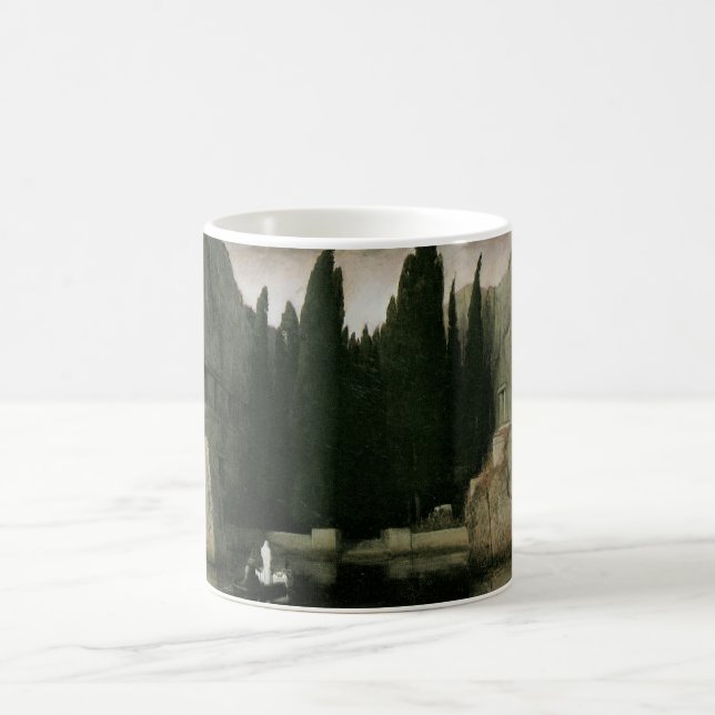 Dödsön av Arnold Böcklin, symbolism konst Kaffemugg (Center)