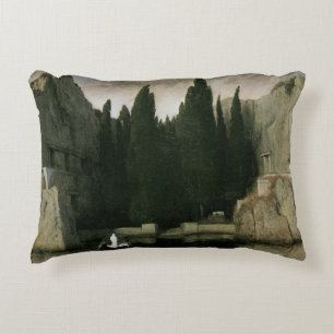 Dödsön av Arnold Böcklin, symbolism konst Prydnadskudde