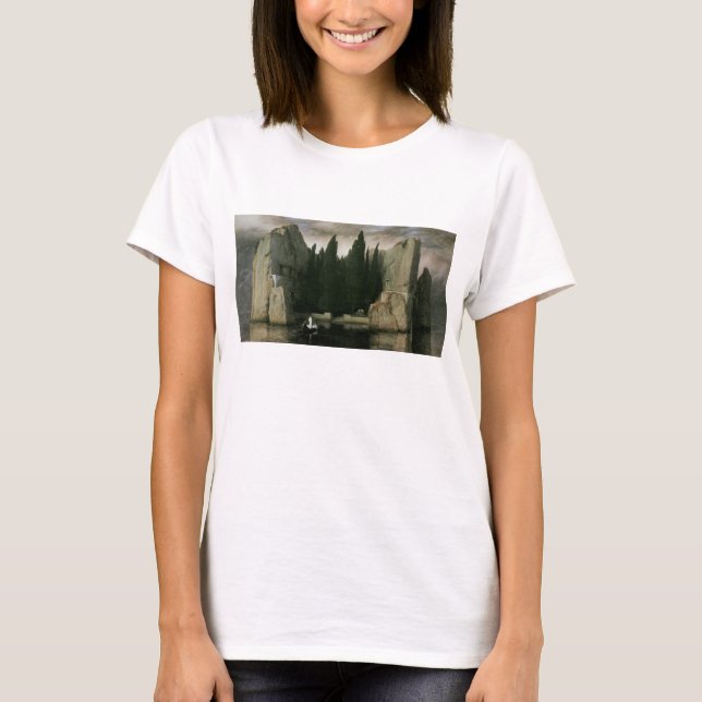 Dödsön av Arnold Böcklin, symbolism konst T-shirt (Framsida)