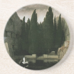 Dödsön av Arnold Böcklin, symbolism konst Underlägg Sandsten