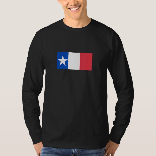 Dodson Flag  Texas Republic Flag Alamo T Shirt (Framsida)