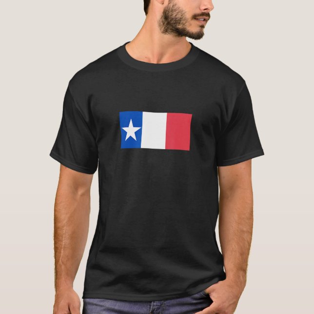 Dodson Flag  Texas Republic Flag Alamo T Shirt (Framsida)