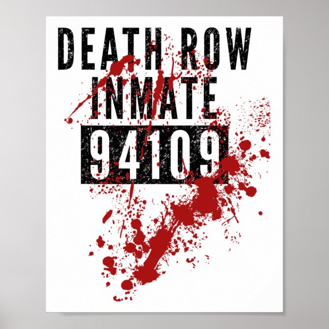 Dödsradmatning 94109 Bloddräkt för Hallowee Poster (Framsidan)