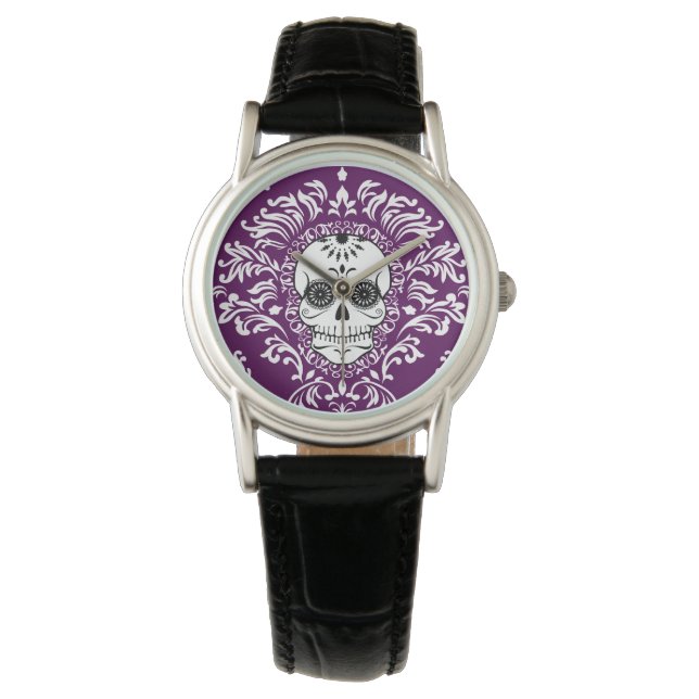 Dödsskada - Chic Sugar Skull Wrist Watch Armbandsur (Framsida)