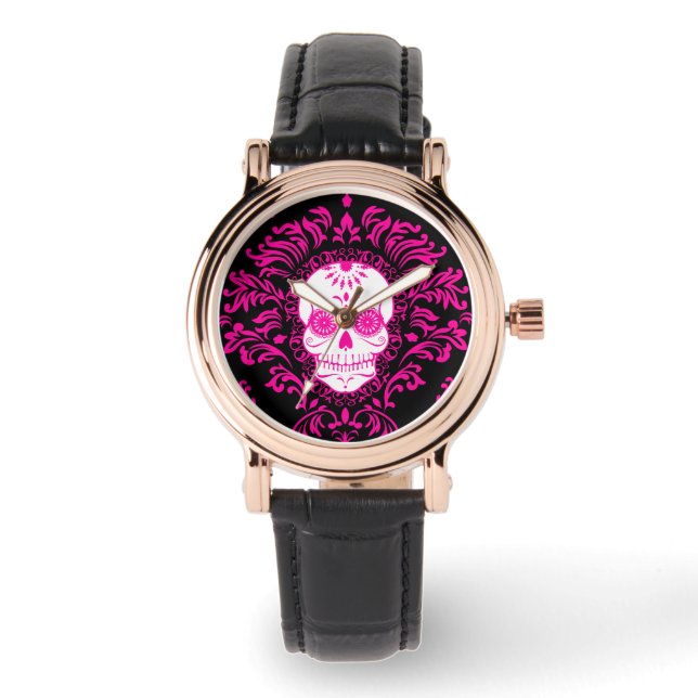 Dödsskada - Chic Sugar Skull Wrist Watch Armbandsur (Framsida)