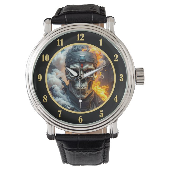 Dödsskalle Armbandsur (Framsida)