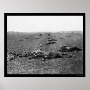 Dödsskörning vid Gettysburg, PA 1863 Poster
